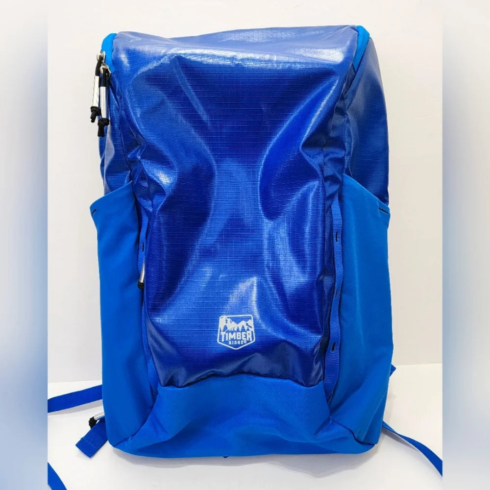 TIMBER RIDGE Unisex Blue Xplorer 25L Hiking Waiststrap Backpack 13" x 7.08" x 20